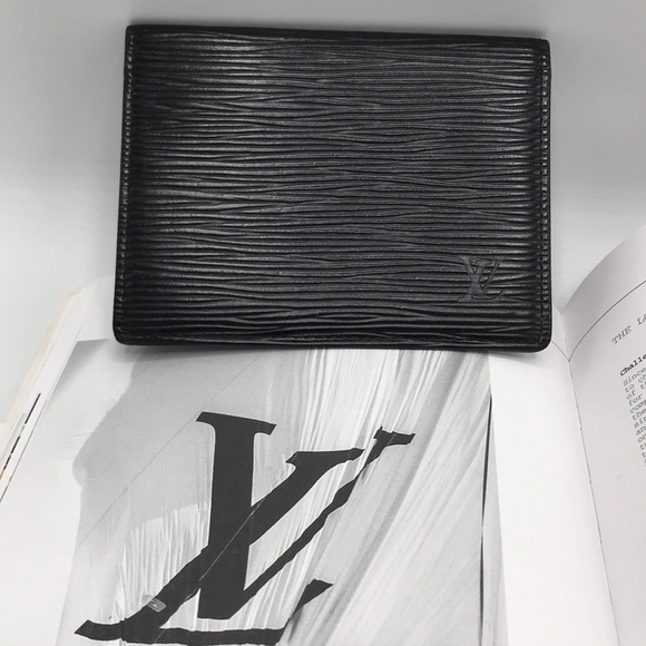 Louis Vuitton Other - Authentic Louis Vuitton Black Epi ID Card Holder